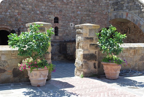 castle courtyard