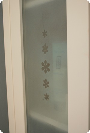 frosted glass cabinet door