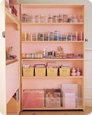pink bookshelf martha stewart