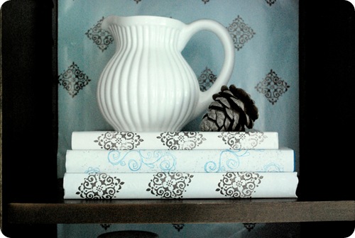 white pitcher shelf