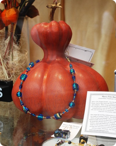 gourd with necklace