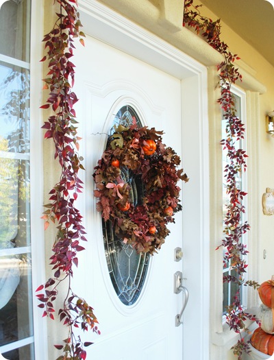 wraparound leaves and wreath