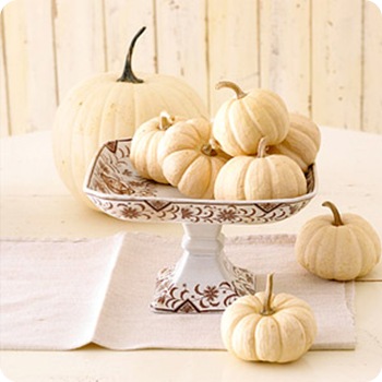 bhg white pumpkins on compote