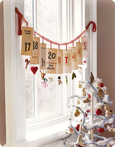 country living advent in window