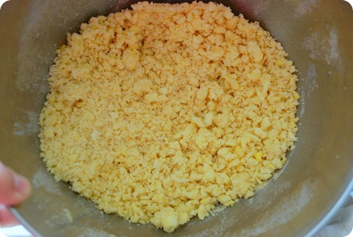crumbly mixture