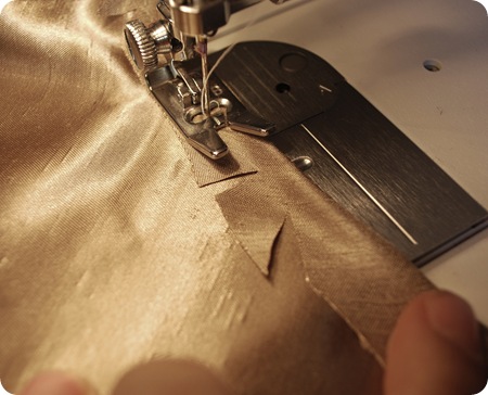 cut slits in fabric