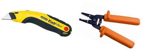 utility knife and wire stripper