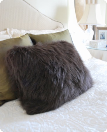 brown bear throw pillow