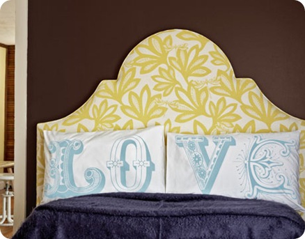 country living bright headboard