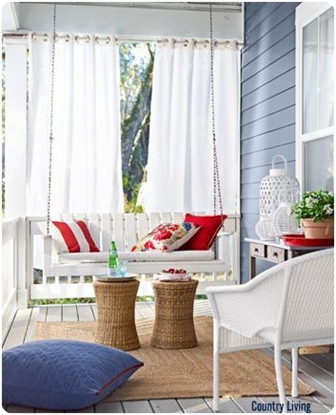 country living porch swing