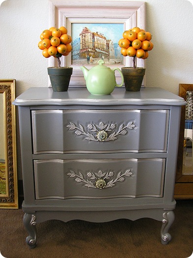 gray and silver nightstand creative.ly
