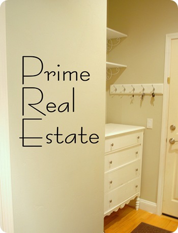prime real estate mud room