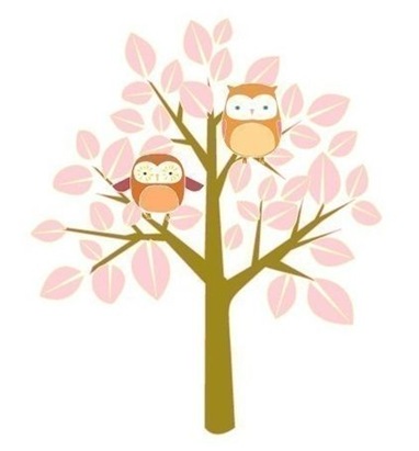 spring owl print etsy