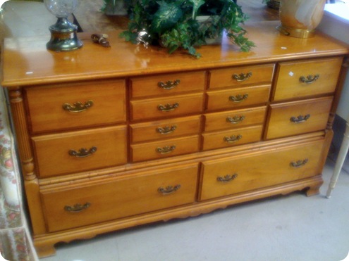 honey dresser with drawers