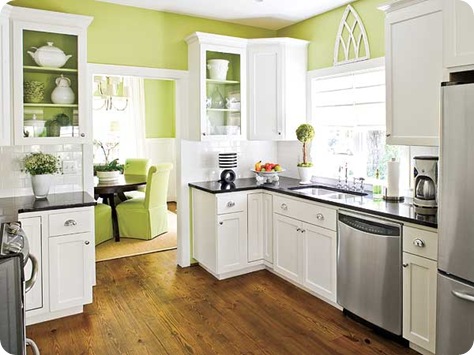 laurey glenn my home ideas green and white kitchen