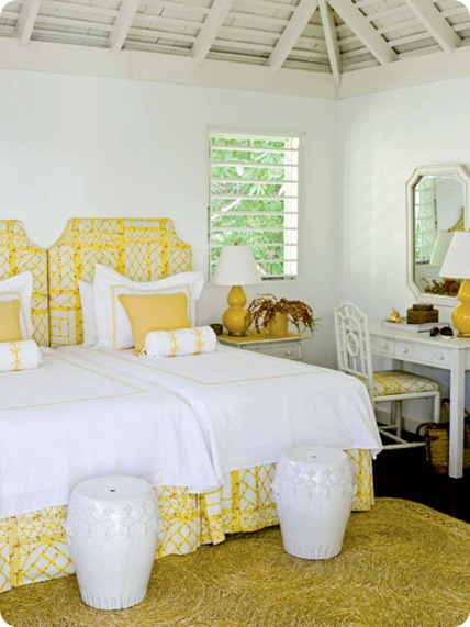 coastal living yellow batik print