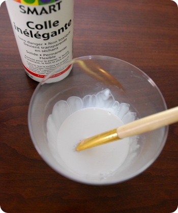 craft glue and water