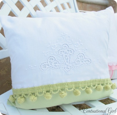 green tea towel pillow (2)
