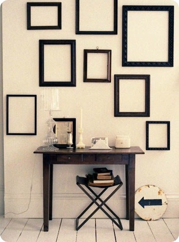 black frames via apartment therapy