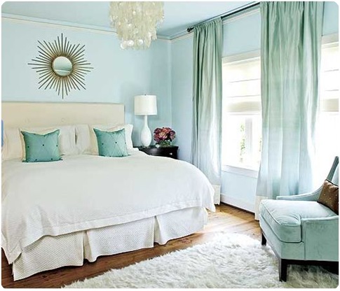 southern living blue and gold bedroom