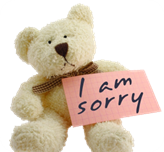 i am sorry bear