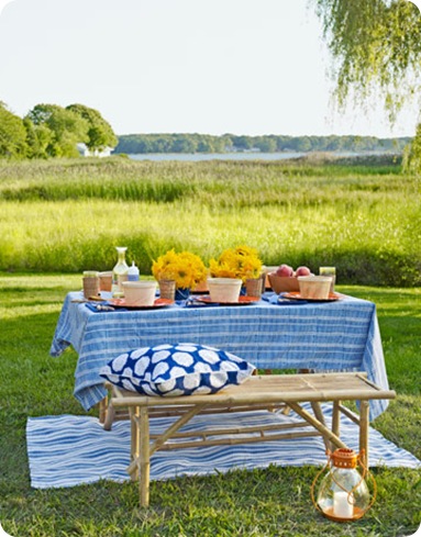 outdoor picnic country living
