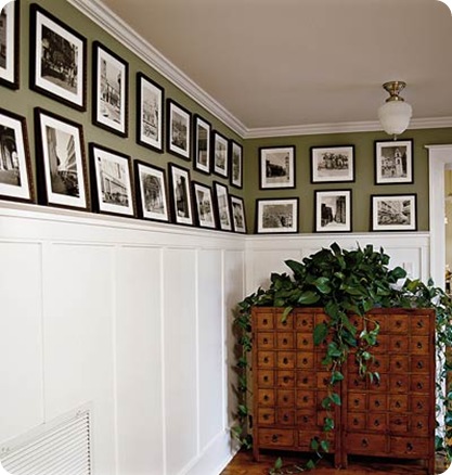southern living wall of bw photos