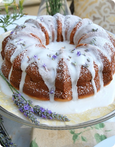 lavender cake on plate 2