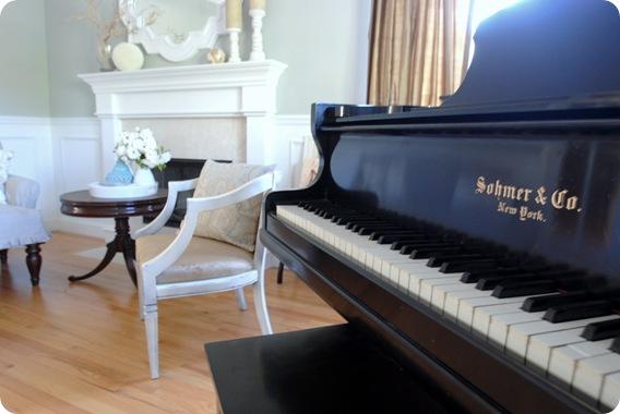 piano keys living room