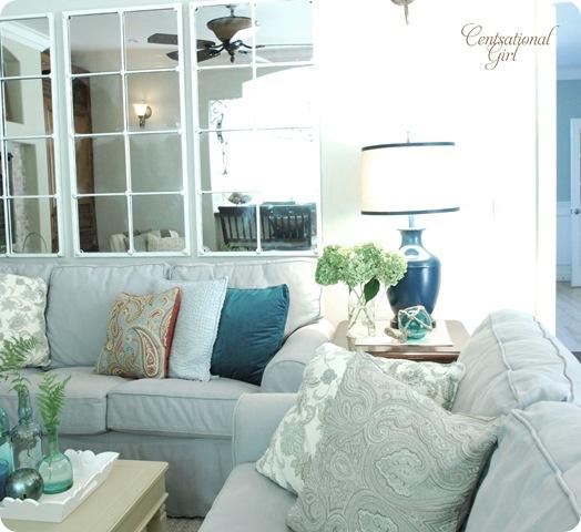 cg family room in blue