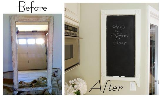 chalkboard before and after