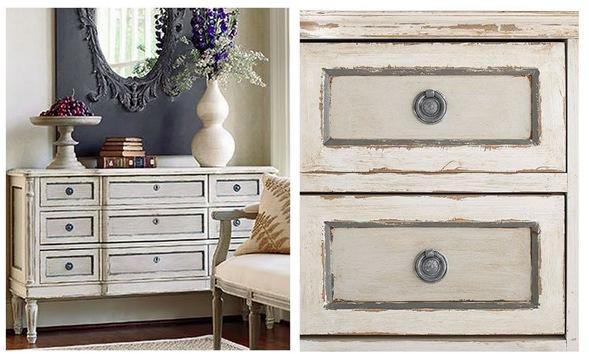 wisteria french painted chest