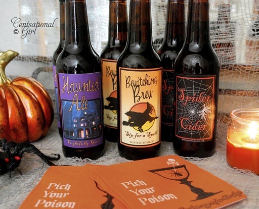 cg halloween beer labels