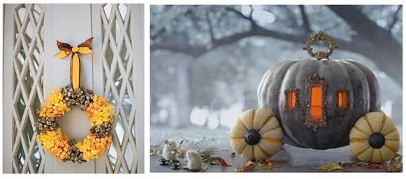 martha wreath cinderella pumpkin
