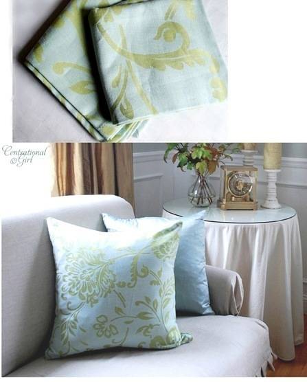 napkin turned pillow