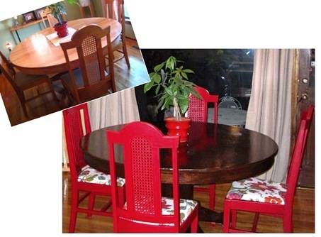 nicole table before after