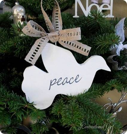 peace dove ornament