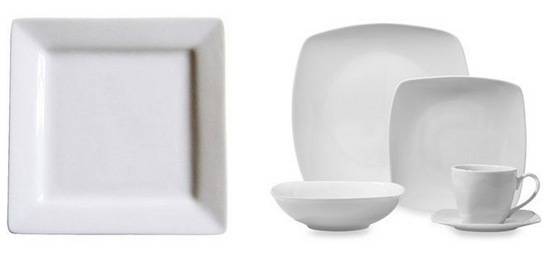 square white plates