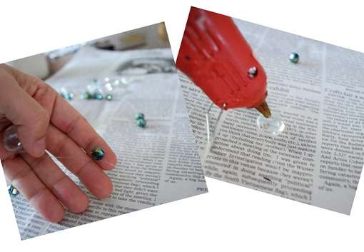beads and glue