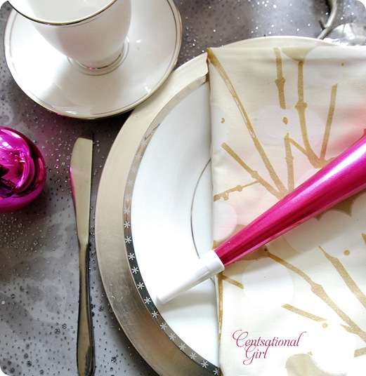 cg new years eve place setting