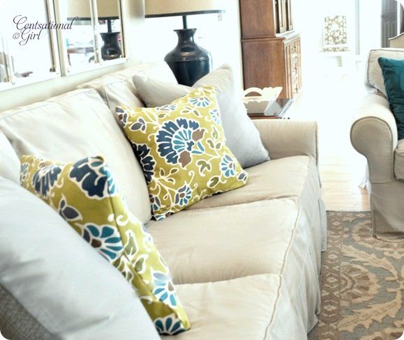 cg pillows in family room