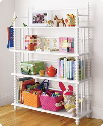 child's organized bookshelf LON