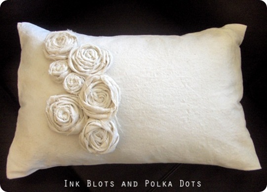ink blots drop cloth pillow