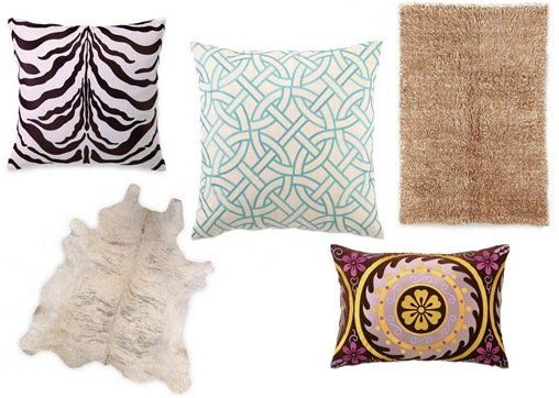 joss pillows and rugs