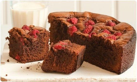 sweet paul raspberry brownies