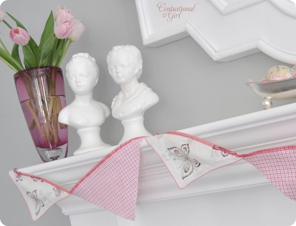 cg tulips butterfly bunting