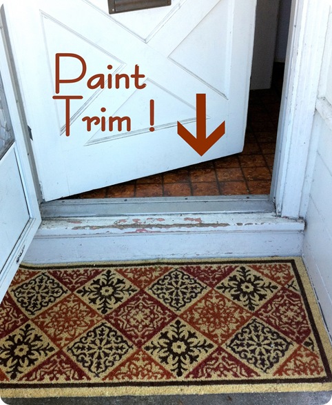 exterior paint front door mat