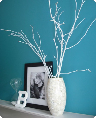 spray painted branches