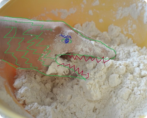 dragon eating flour
