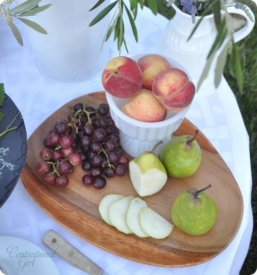 fruit display wood platter cg